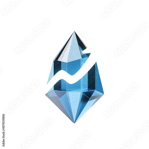 Free Download Crystal Diamond with Growth Arrow Chart Isolated on Transparent Background - GFXLoad