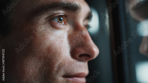 Contemplative Person Looking Out