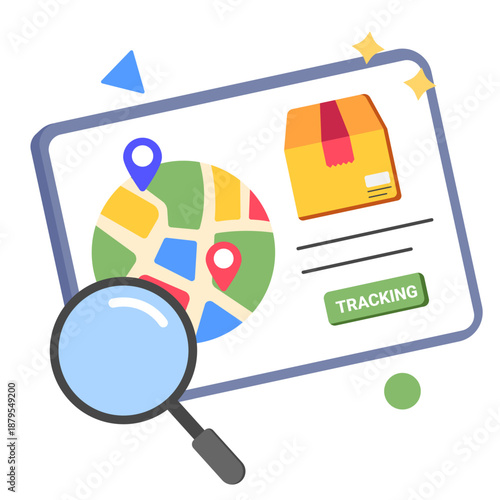 tracking delivery  illustration for application design and ecommerce website design needs