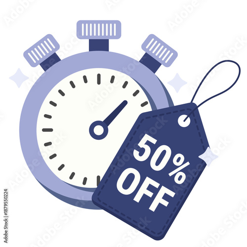 flash sale  illustration for application design and ecommerce website design needs