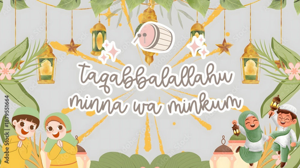 Obraz premium pious child poster design