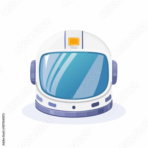 White Astronaut Helmet with Blue Visor.