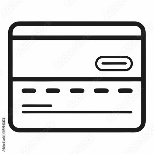 credit and debit card icon, contactless payment symbol