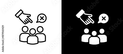 Anti Discrimination linemixed icon