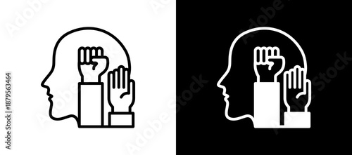 Human Rights Awareness linemixed icon