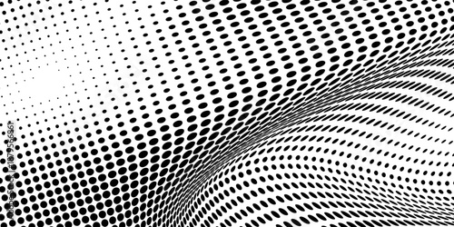 Grunge halftone gradient background. Faded grit noise texture. White and black sand wallpaper. Retro pixelated backdrop. eps 10