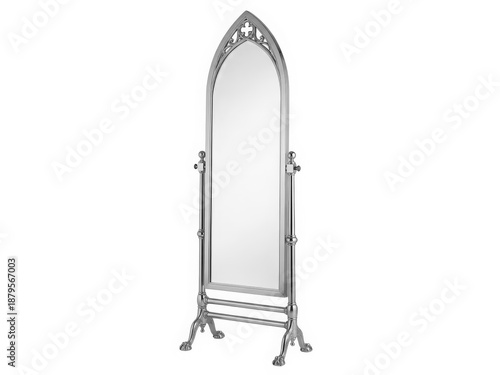 Elegant gothic-style floor mirror