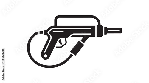Vector Illustration Of Pressure Washer Nozzle For Cleaning And Maintenance