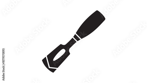 Vector Illustration Of Chisel Tool On White Background For Diy And Construction Concepts