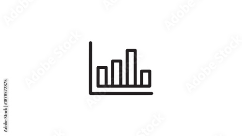 Vector Illustration Of Bar Chart For Business Data Analysis And Statistics
