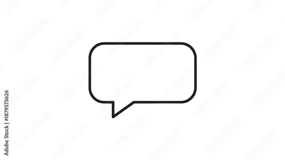 Fototapeta premium Speech Bubble Vector Illustration For Communication And Dialogue Concept