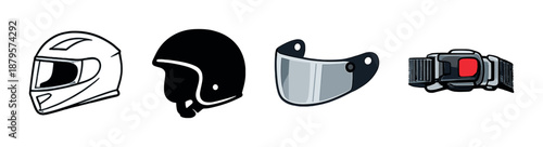 Motorcycle helmets and accessories: styles and safety gear