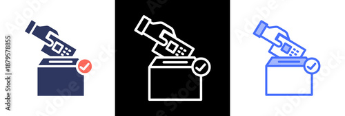 Right To Vote triple icon