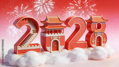 3D Rendered Illustration of Stylized 