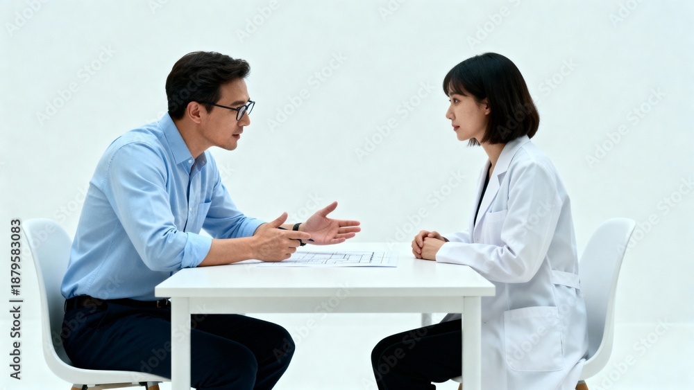 Fototapeta premium Doctor and patient in consultation