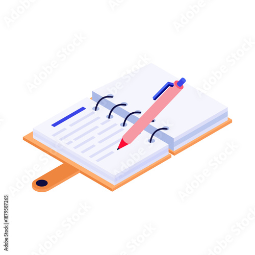 Isometric style icon showing a debt situation clearly