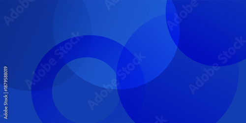 Abstract blue glowing geometric lines on dark blue background. Modern shiny blue circle. Suit for cover, poster, banner, brochure, header, vector modern