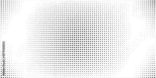 Grunge halftone gradient background. Faded grit noise texture. White and black sand wallpaper. Retro pixelated backdrop. Anime or manga style comic overlay.