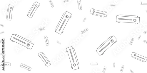 Retro gaming console pattern wallpaper, abstract technology background design