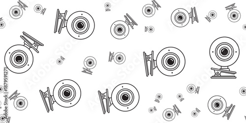 Seamlessly integrated and visually appealing web camera design pattern