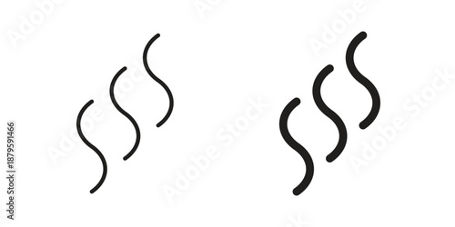 Smoke steam silhouette icon