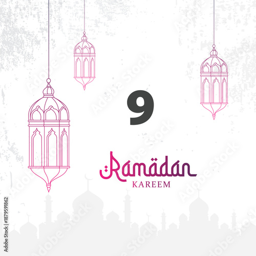Celebrating the ninth day of ramadan