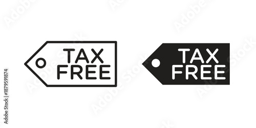 Tax free icon