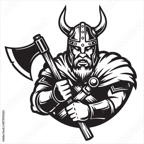 Wallpaper Mural viking warrior with sword Torontodigital.ca