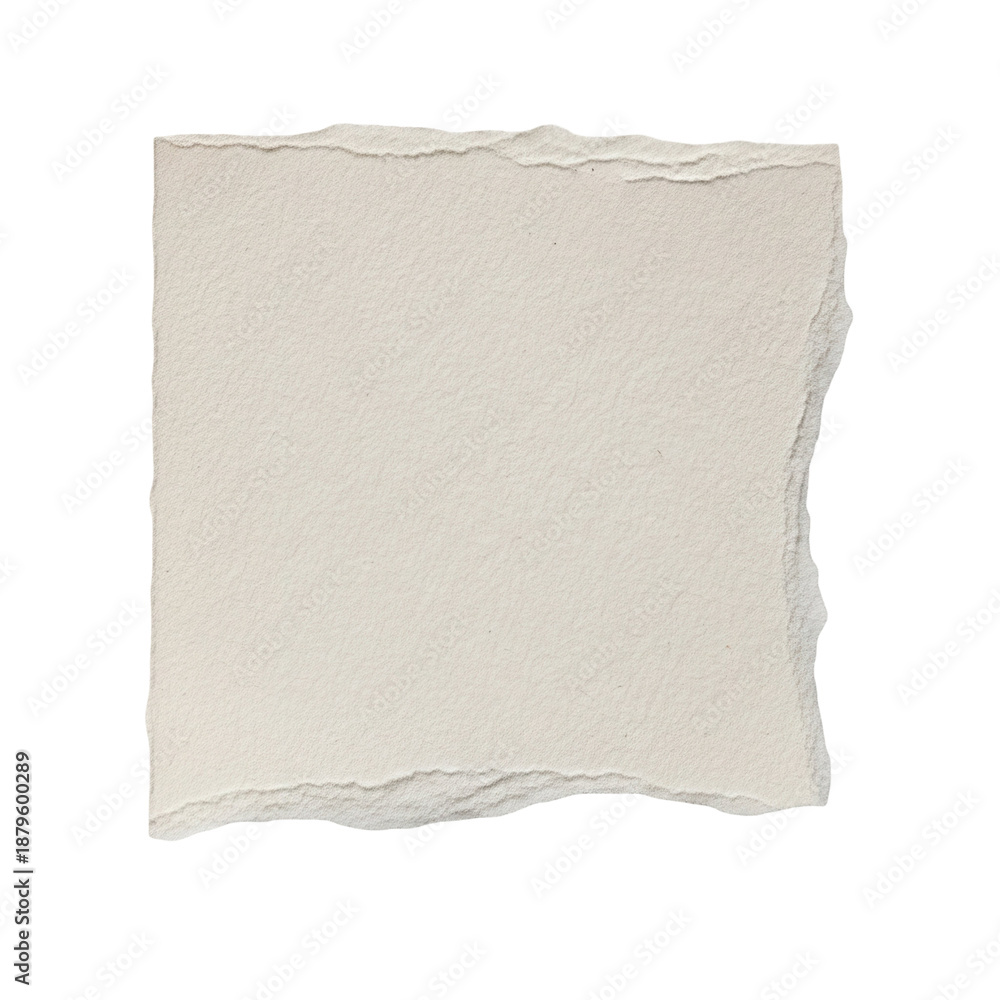 Obraz premium Torn Paper Texture With Rough Edges Isolated.