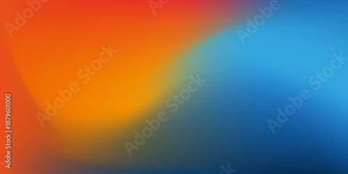 Blue and Orange Wallpaper, Background, Flyer or Cover Design for Your Business with Abstract Blurred Texture Applicable for Reports, Presentations, Placards, Posters - Trendy Creative Vector Template