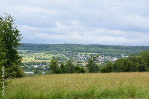 view into Sarre valley at the French and German border
