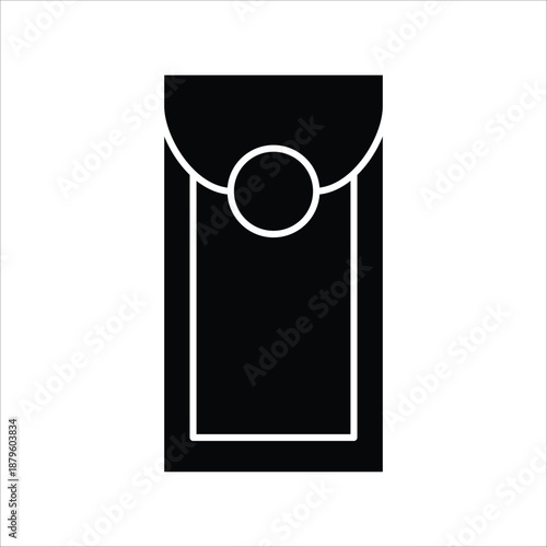 A versatile graphic depiction of a secure holder, symbolizing efficient organization and confidential containment for documents or valuables, perfect for various design applications