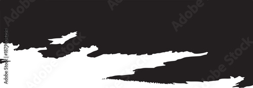 Black and white abstract background with torn paper effect