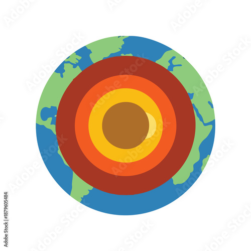 Earth s Internal Structure Illustration