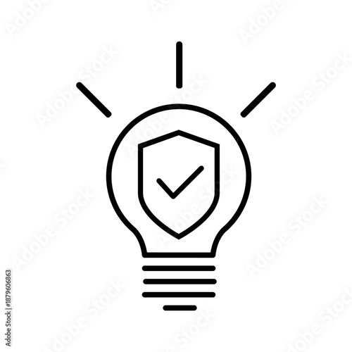 Protection vector icon. Defense Illustration sign.  Security symbol. safety logo.