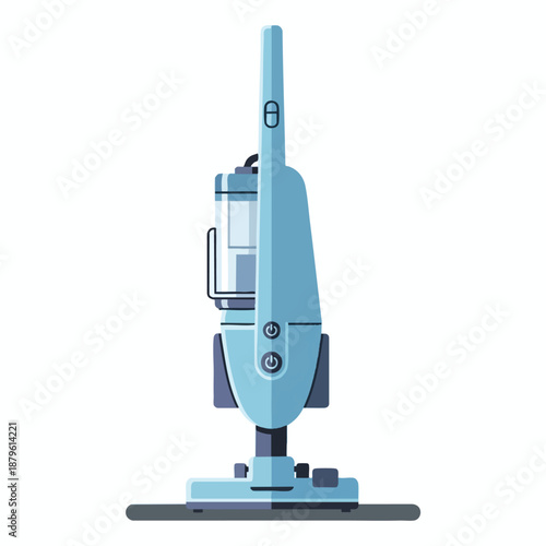Upright Vacuum Cleaner Isolated on White Background