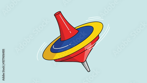 Colorful Spinning Top Toy