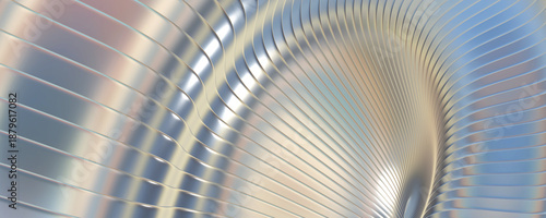 Abstract iridescent striped...