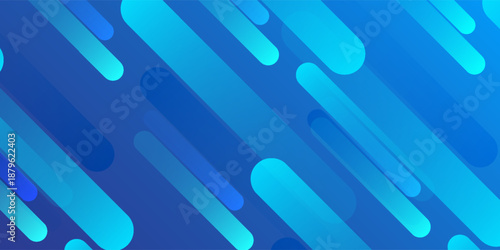 Simple blue background with diagonal lines. Dynamic shapes composition abstract simple art