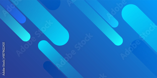 Simple blue background with diagonal lines. Dynamic shapes composition abstract simple