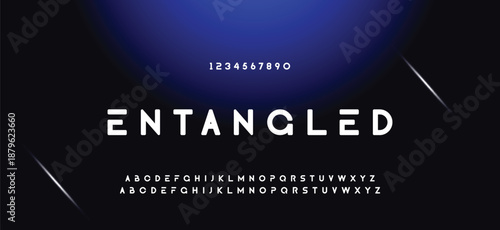 Abstract minimal future alphabet fonts. simple typography sport future creative font . vector illustrator