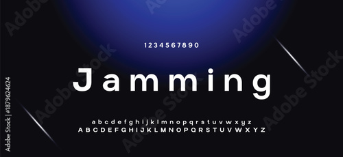 Abstract minimal future alphabet fonts. simple typography sport future creative font . vector illustrator