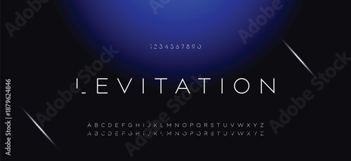 Abstract minimal future alphabet fonts. simple typography sport future creative font . vector illustrator