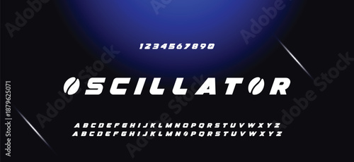 Abstract minimal future alphabet fonts. simple typography sport future creative font . vector illustrator