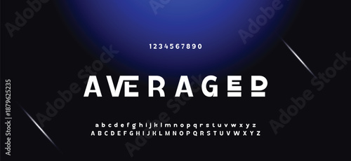 Abstract minimal future alphabet fonts. simple typography sport future creative font . vector illustrator