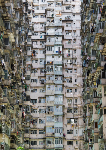 Wallpaper Mural Exterior of The Monster Building. Group of five connected buildings on King's Road, Quarry Bay, Hong Kong. lts official name is Parker Estate Torontodigital.ca