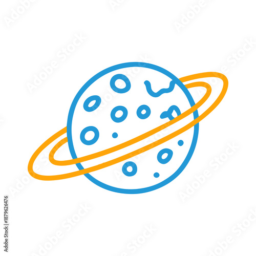 Saturn Planet Ring Doodle