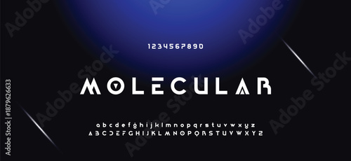 Abstract minimal future alphabet fonts. simple typography sport future creative font . vector illustrator