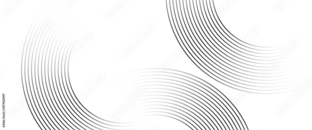 © Mamank Mr - White geometric abstract background overlapping layers on bright space with line effect decoration. Circle style concept modern graphic design element. abstract circle background.