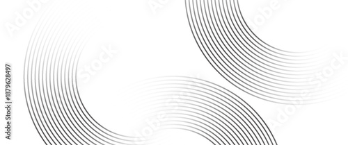 White geometric abstract background overlapping layers on bright space with line effect decoration. Circle style concept modern graphic design element. abstract circle background.